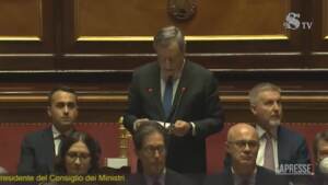 Crisi governo, Draghi: “Progressivo sfarinamento maggioranza, serve nuovo patto”