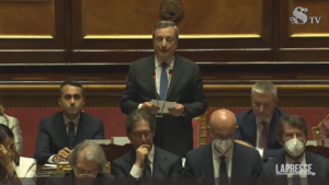Draghi, replica al dibattito: “E’ vostro voto che decide, sempre rispettato il Parlamento”