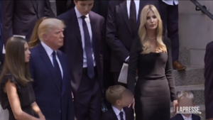 Usa: Donald Trump ai funerali dell’ex moglie Ivana