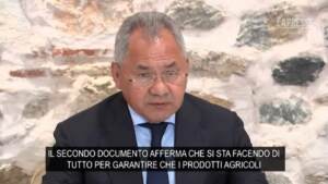 Grano, Shoigu: “La Russia non approfitterà della riapertura dei porti in Ucraina”