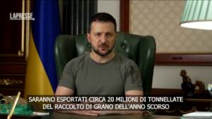 Ucraina, Zelensky: “Bene l’accordo sul grano, spetta all’Onu farlo rispettare”