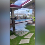 Terremoto nelle Filippine, dopo la scossa l’acqua esce dalla piscina