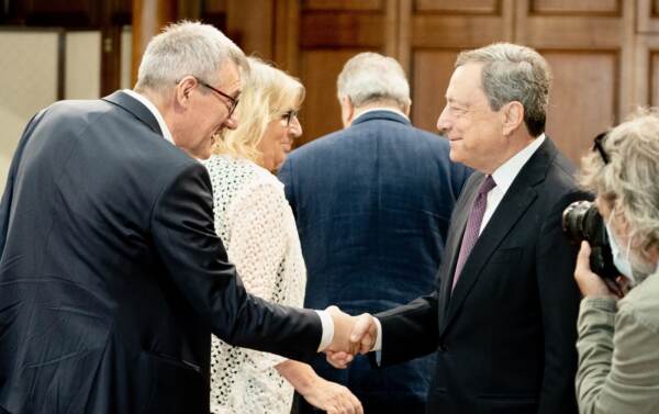 Mario Draghi incontra i sindacati a Palazzo Chigi