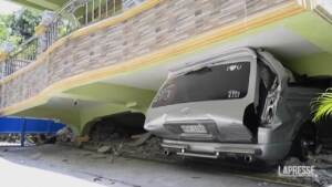 Philippines, damage after earthquake in the north of the country