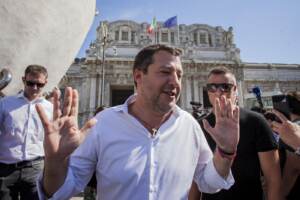 Degrado stazione centrale di Milano, sopralluogo e punto stampa di Matteo Salvini