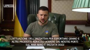 Ucraina, Zelensky: “La partenza della prima nave con grano è segnale positivo”