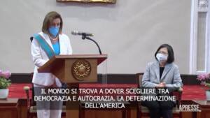 Taiwan, Pelosi: “Usa determinati a preservare la democrazia qui e nel mondo”