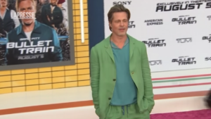 Brad Pitt all’anteprima di ‘Bullet train’: “Non mi ritiro, questo film perfetto dopo periodo nero per il Covid”