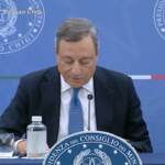 Draghi: “Italia cresce ma ci sono nuvole all’orizzonte”