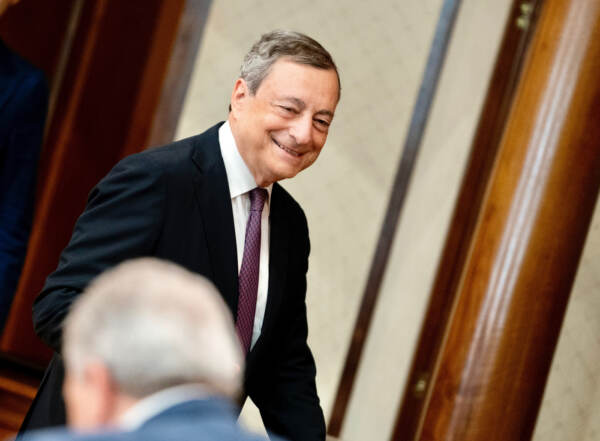 Mario Draghi incontra i sindacati a Palazzo Chigi