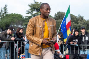 Guerra Ucraina Russia, manifestazione 'Insieme per la pace' in piazza san Giovanni a Roma