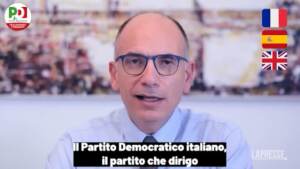 Elezioni, anche Letta come Meloni fa un video in diverse lingue: “Pd europeista”
