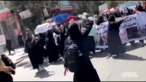 Afghanistan, i talebani disperdono un corteo di protesta delle donne a Kabul