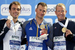 Europei di nuoto a Roma: Paltrinieri ‘solo’ argento, altre tre medaglie d’oro con Panziera, Martinenghi e Bertocchi
