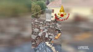 Maltempo nel Modenese, scoperchiato il tetto di una palazzina