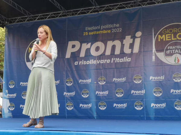 Elezioni, Giorgia Meloni inizia la campagna elettorale ad Ancona