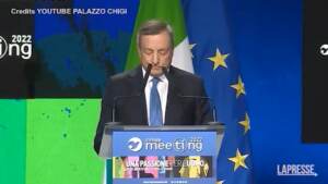 Draghi al Meeting di Rimini, accolto da standing ovation