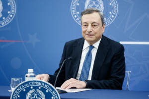 Conferenza stampa di Mario Draghi al termine del Consiglio dei ministri