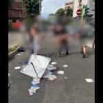 Assalto al banchetto di FdI a Milano