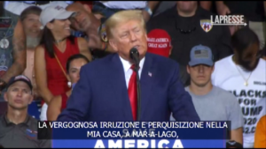 Usa, Trump: “Biden un nemico, l’FBI un mostro nelle mani dei democratici”