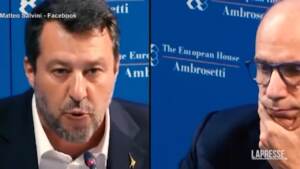 Energia: Salvini pubblica video ‘scontro’ con Letta a Cernobbio