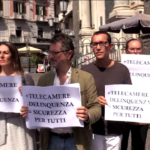 Napoli, flash mob di Europa Verde e dei commercianti contro criminalità