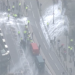 Westminster, vernice davanti al Parlamento di Londra