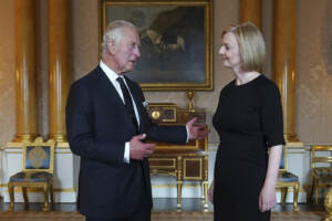 Londra, prima udienza del re Carlo III con il primo ministro Liz Truss a Buckingham Palace