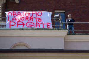 Torino, Operai della ZG protestano per gli stipendi arretrati
