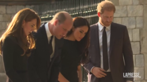 Regina Elisabetta: William, Harry e le mogli insieme a Windsor