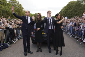 Harry e Meghan con William e Kate a Windsor