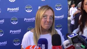 Elezioni, Meloni: “Renzi mi farà cadere il governo? Deve prima entrare in Parlamento”