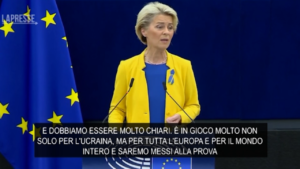 Ucraina, von der Leyen: “Con coraggio e solidarietà Putin fallirà e Ue prevarrà”