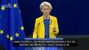 Gas, von der Leyen: “Mosca preferisce bruciarlo e manipola il mercato”