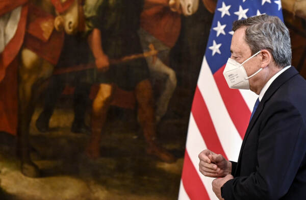 Roma, Mario Draghi riceve il Segretario di Stato degli Stati Uniti d'America Anthony Blinken