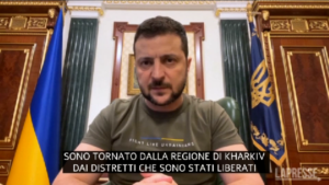 Ucraina, Zelensky: “Ripresa quasi interamente la regione di Kharkiv”