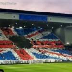 Rangers-Napoli, la coreografia per la Regina