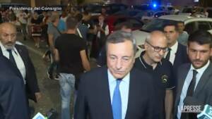 Alluvione Marche, Draghi a Ostra: “Governo non risparmierà alcuno sforzo”