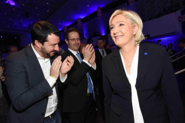 Matteo Salvini e Marine Le Pen a Coblenza