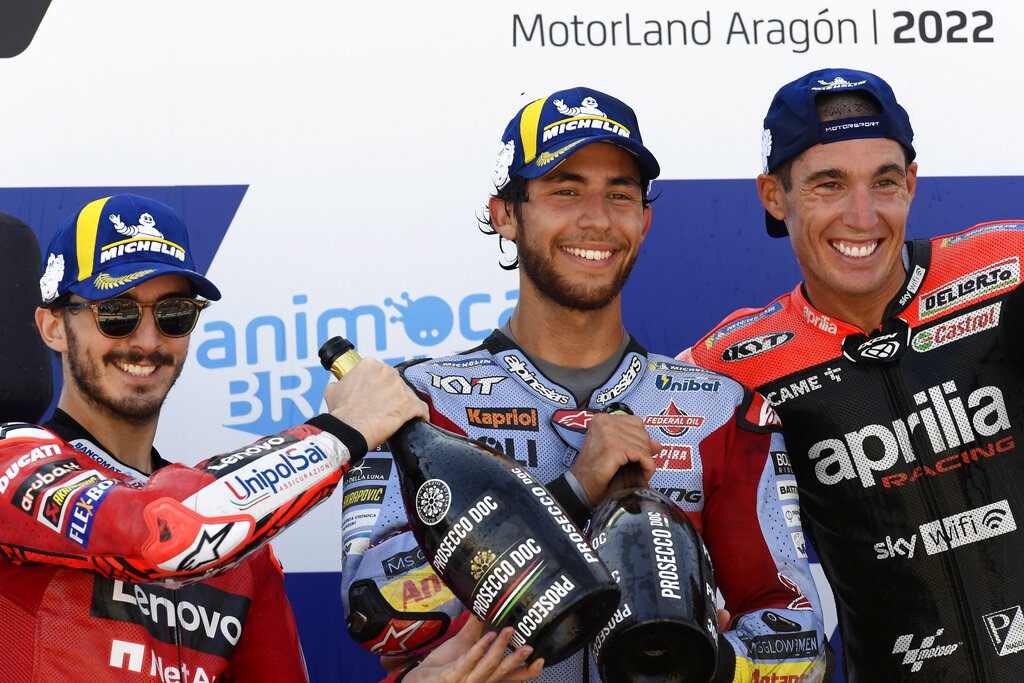 Motogp Aragona, vittoria Bastianini davanti a Bagnaia