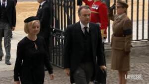 Regina Elisabetta, Liz Truss e Trudeau ai funerali