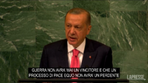 Ucraina, Erdogan all’Onu: “La guerra non avrà mai un vincitore”