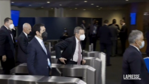 UN: Draghi, Macron and Trudeau arrive at the General Assembly