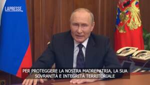 Ucraina, Putin chiama alle armi: “Leva per riservisti”