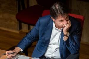 Giuseppe Conte alla presentazione del libro di Stefano Fassina