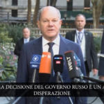 Russia, Scholz: “Da Putin atto disperato”