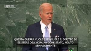 Onu, Biden: “Russia vuole togliere a Ucraina diritto di esistere”