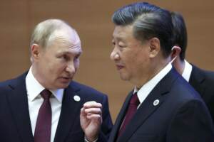APTOPIX Uzbekistan Xi Putin Summit