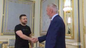 Ucraina, Zelensky riceve Guerini a Kiev