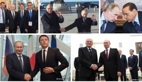 Elezioni, ambasciata russa posta foto di Putin con i leader italiani